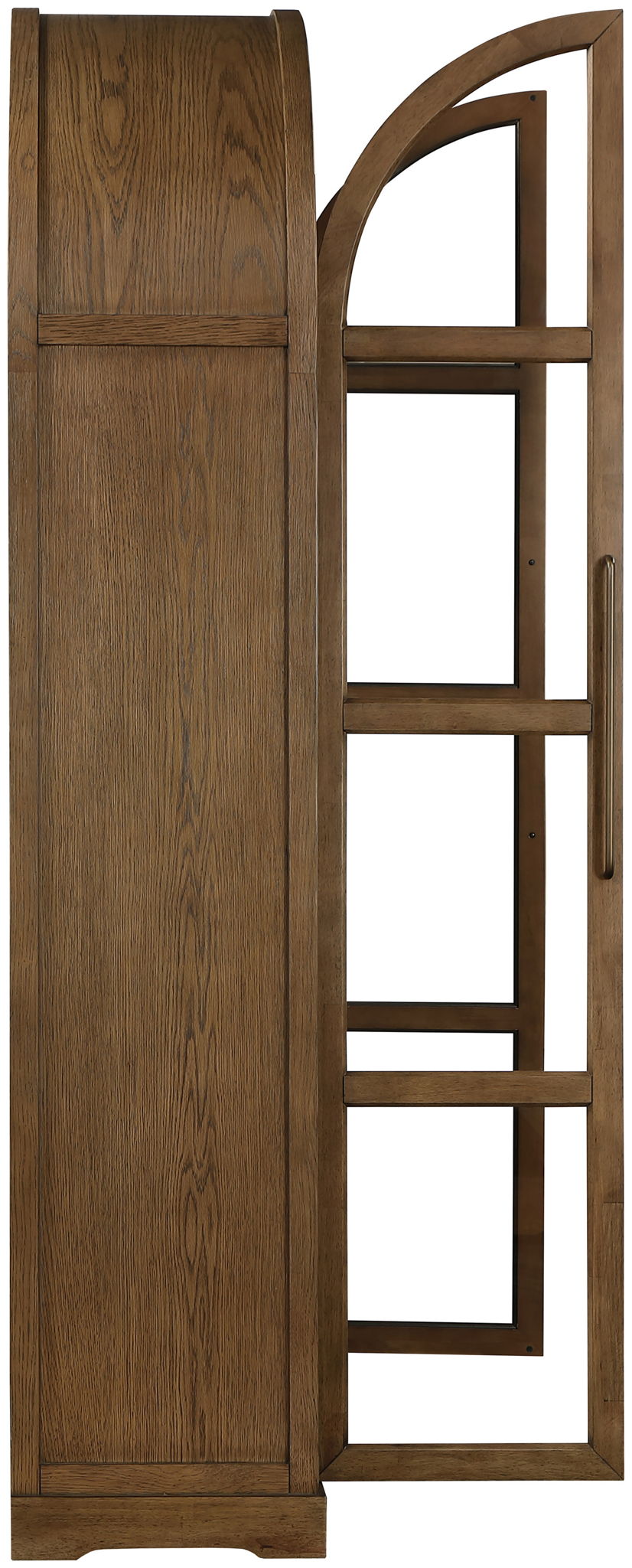 Corva - Solid Wood, Oak Veneer And Stainless Steel Storage Cabinet