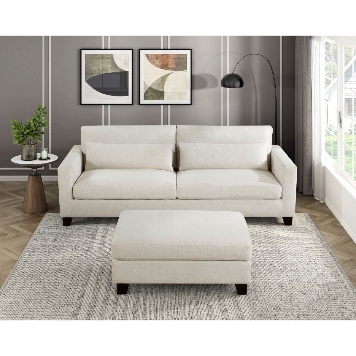 Zeke - Sofa - Ivory