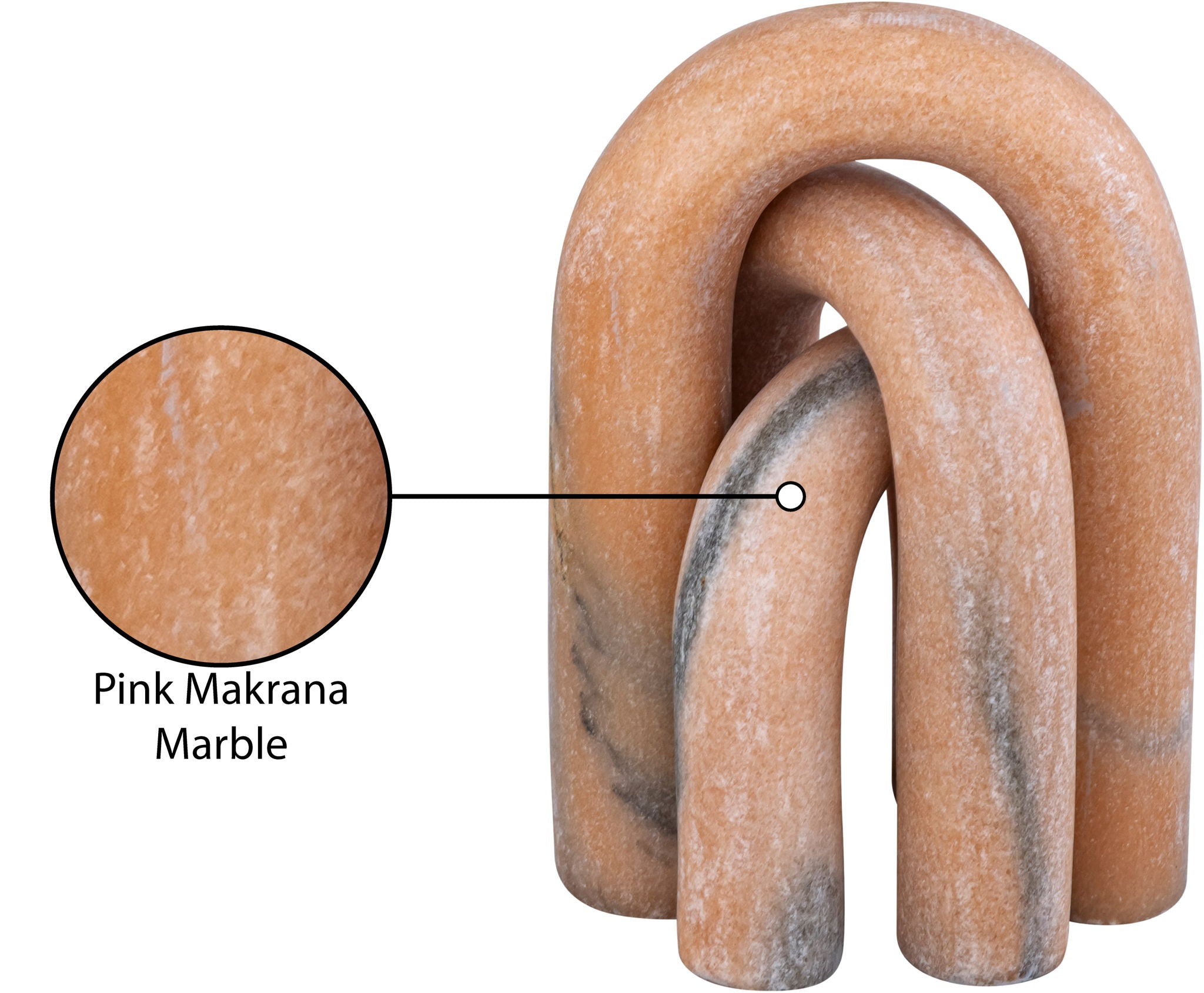 Arco - 3 Piece Marble Decorative Object