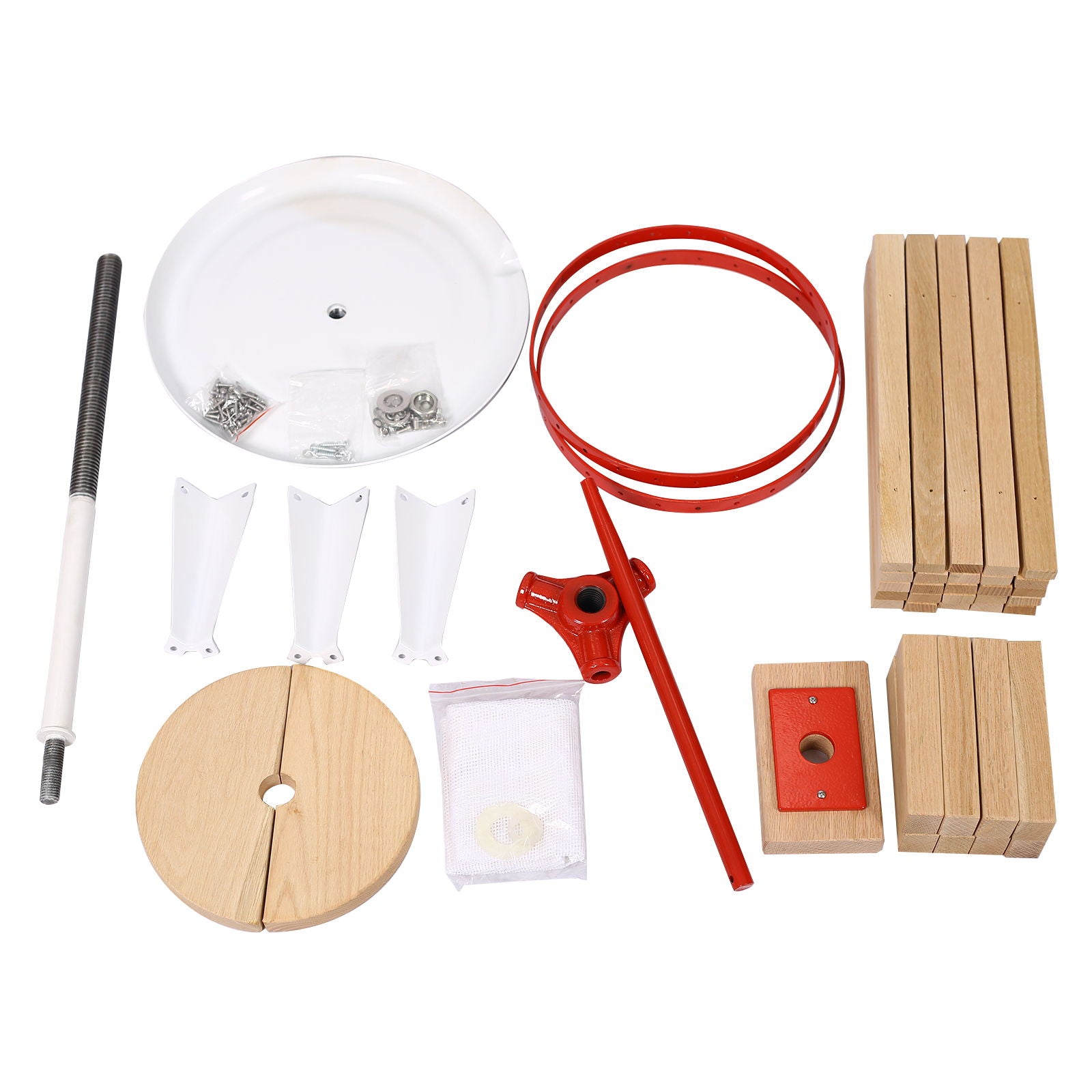 Manual Juice Maker Fruit Wine Press And Crusher With Filter Bag For Apple, Grape, And Berries - Green
