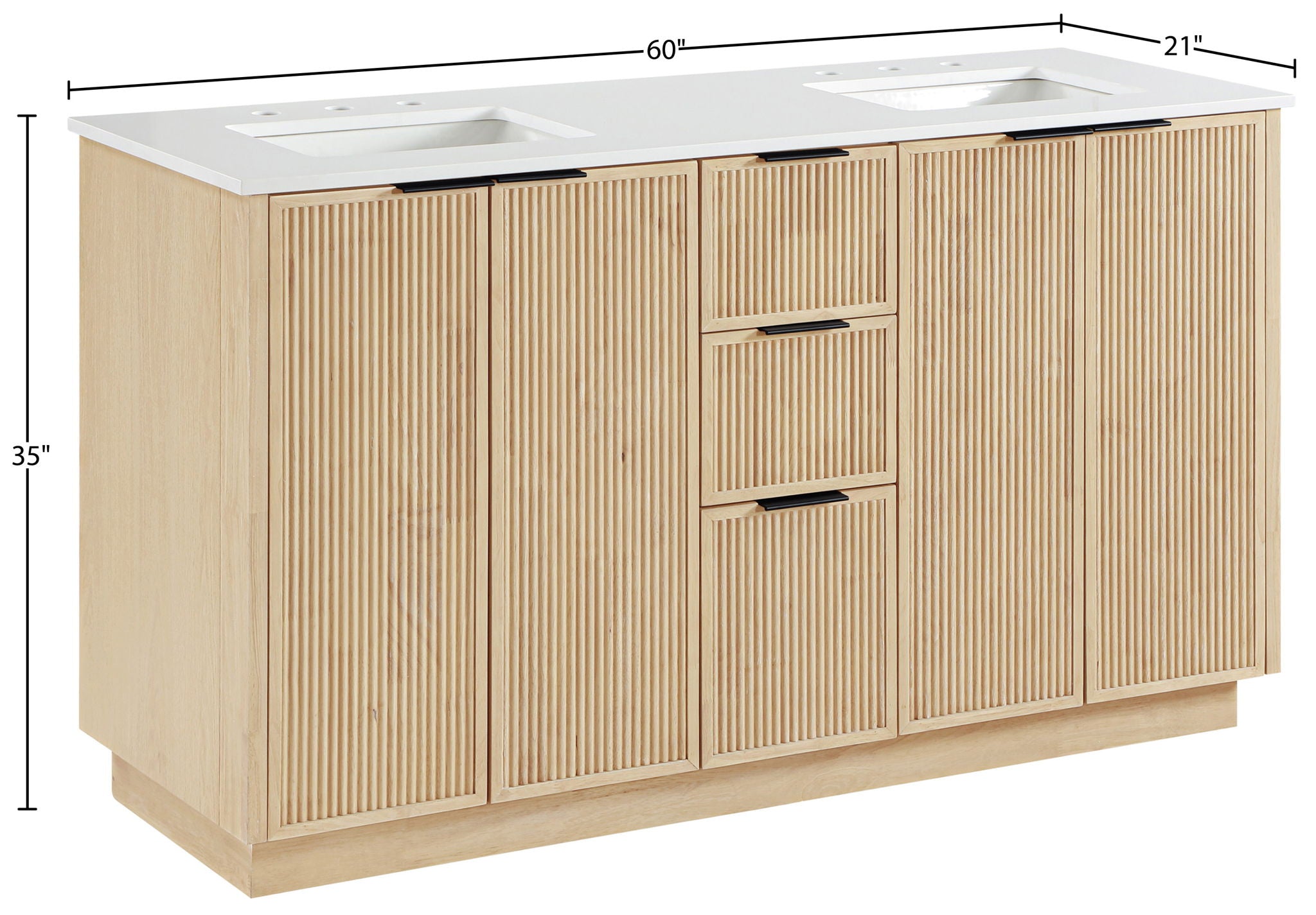Willard - Engineered Stone And Solid Wood Bathroom Vanity