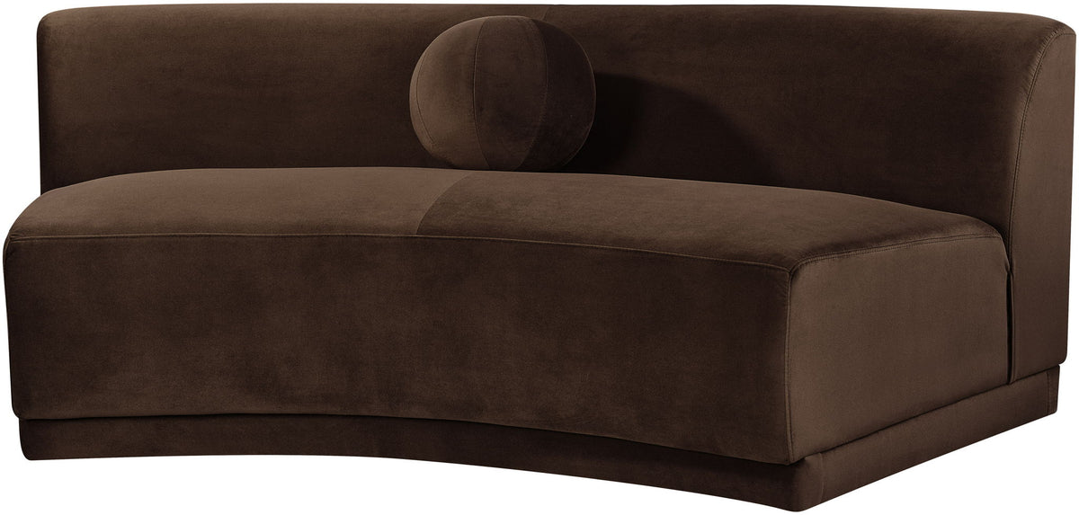 Avra - Velvet Performance Fabric Upholstered Armless Sofa
