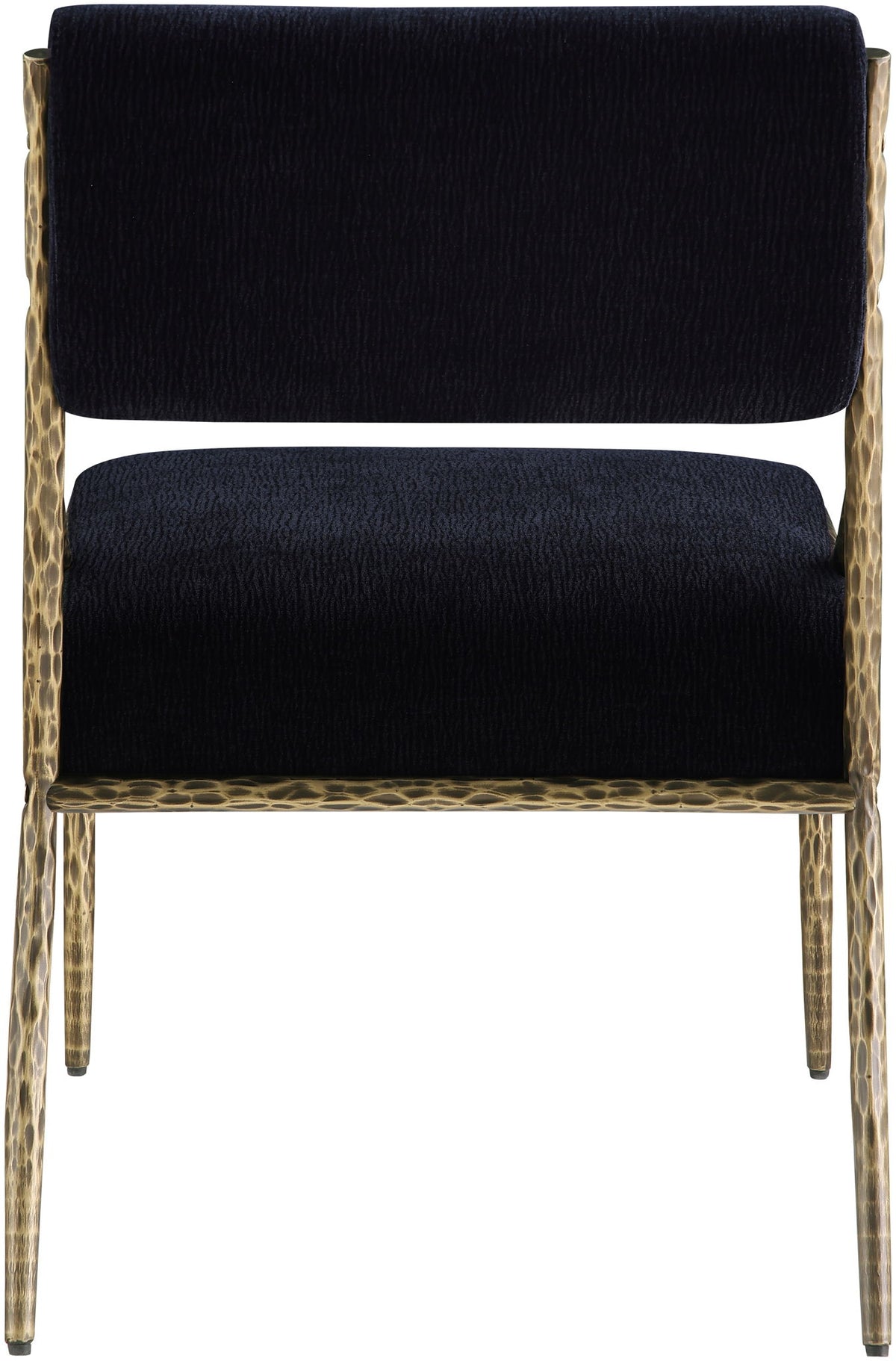 Bastille - Upholstered Dining Side Chair (Set of 2) - Brass Frame