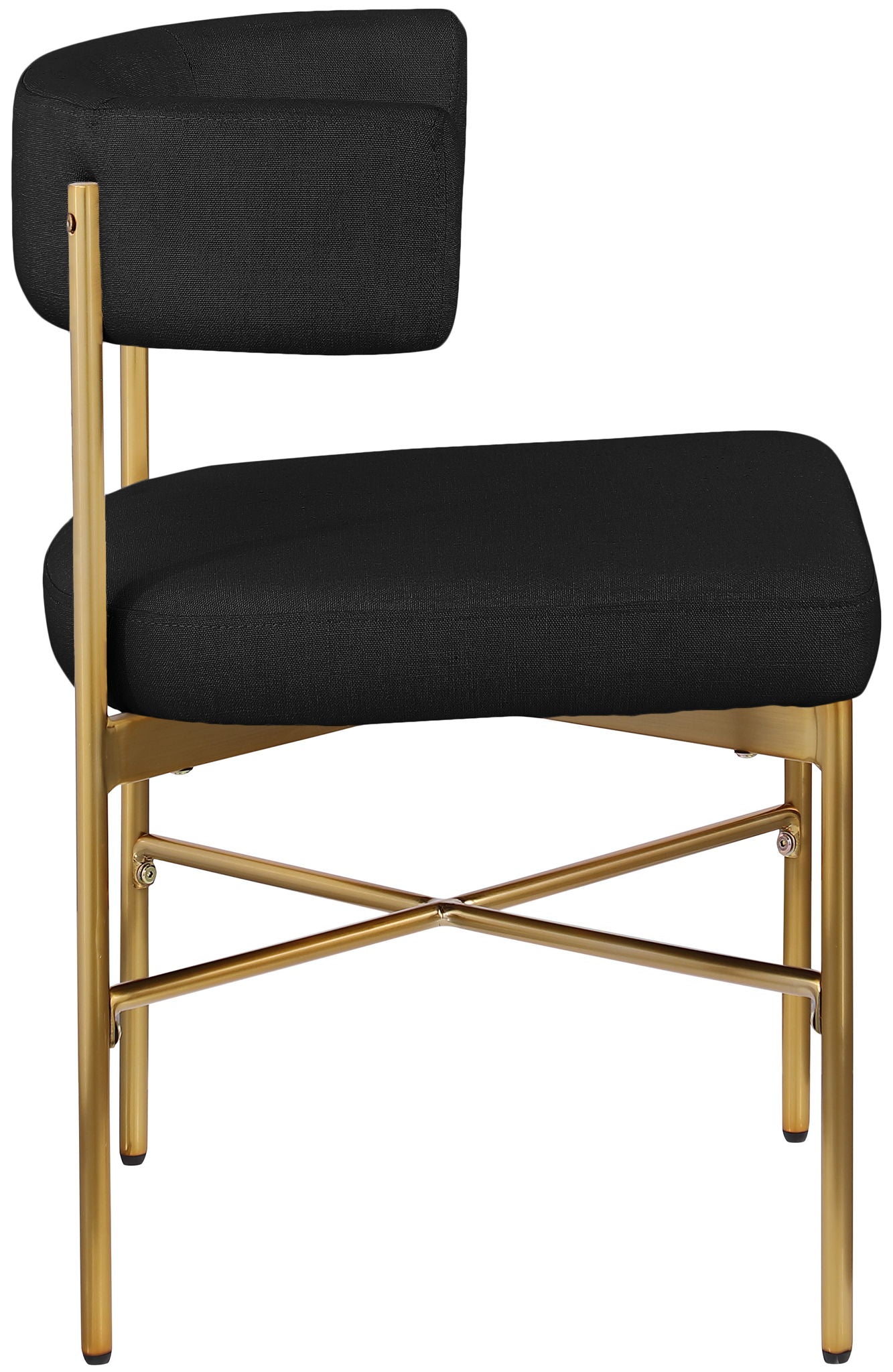 Rivage - Durable Dining Chair With Gold Frame (Set of 2)