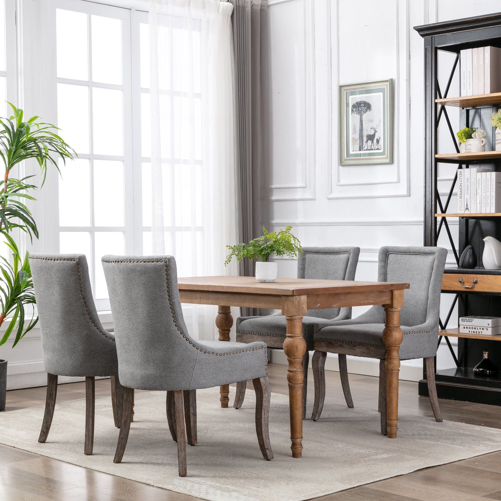 Ultra - Side Dining Chair, Nail Head (Set of 2)