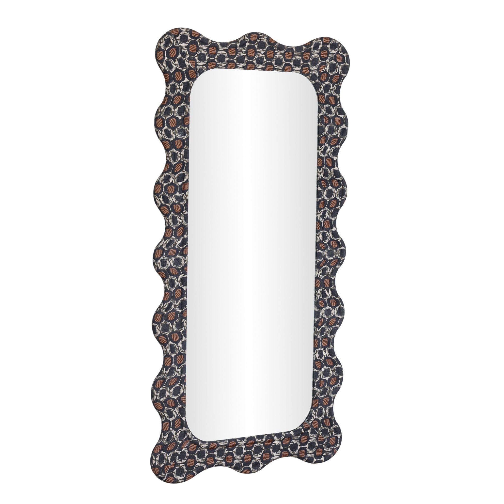 Charlene - 39" x 75" Squiggle Wall Mirror - Biologic Print