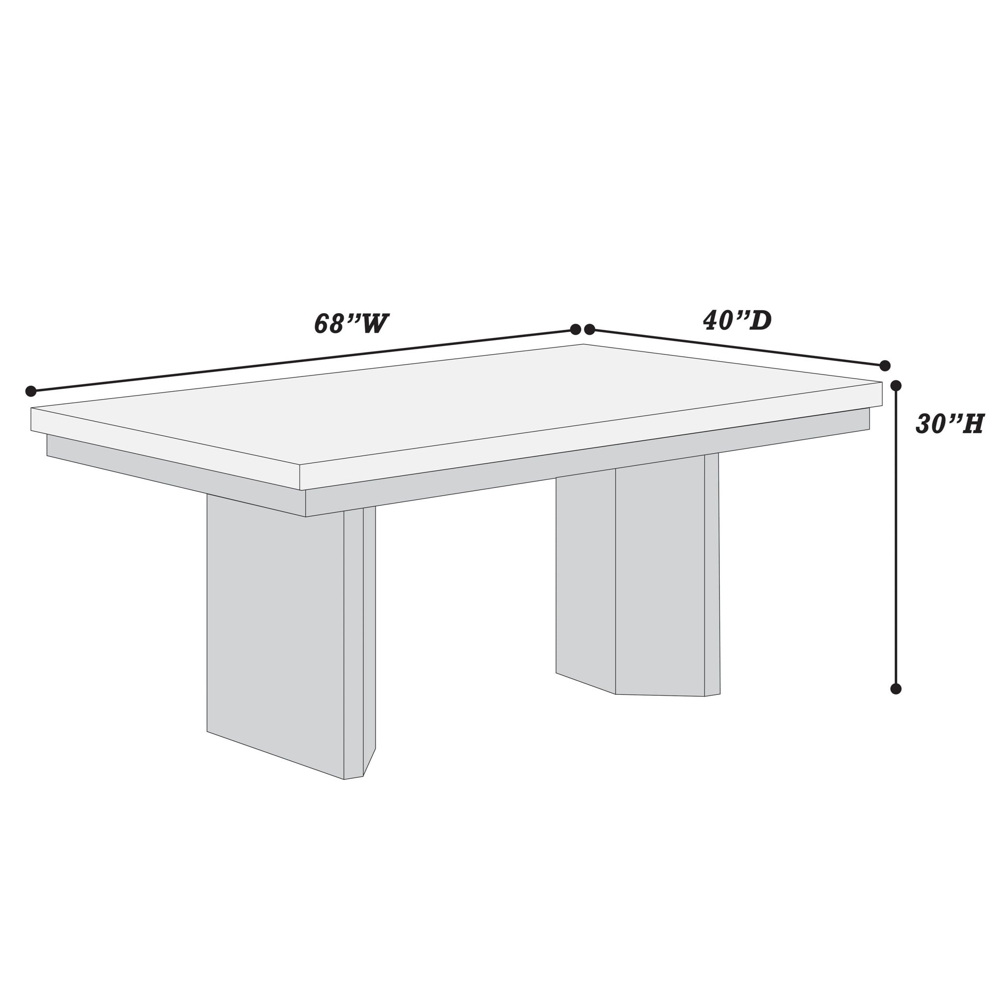 2 Tone Dining Table Set With Upholstered Side Chairs
