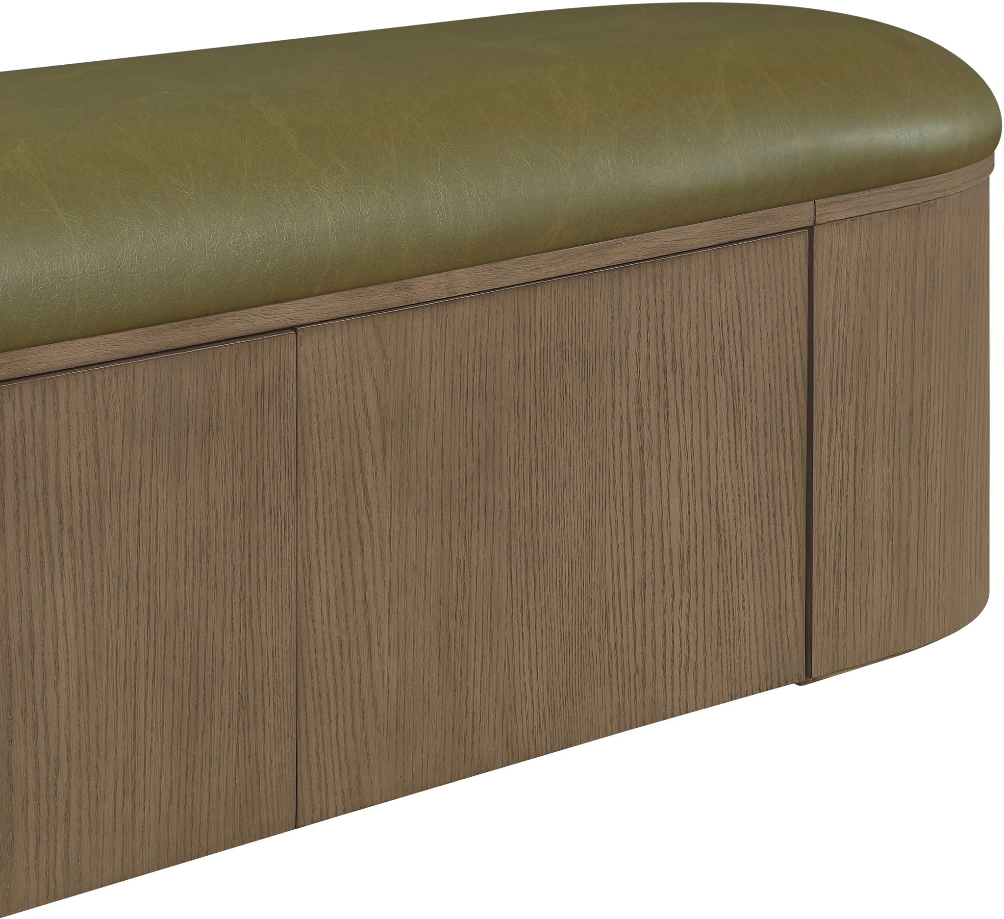 Velden - Upholstered Storage Bench With Stained Brown Base