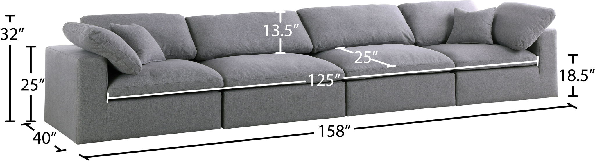 Serene - Modular 4 Seat Sofa