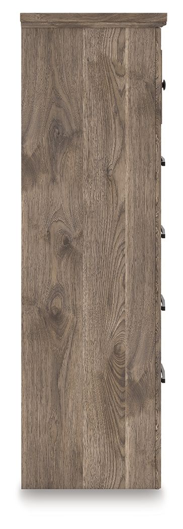 Rusticott - Five Drawer Chest - Brown