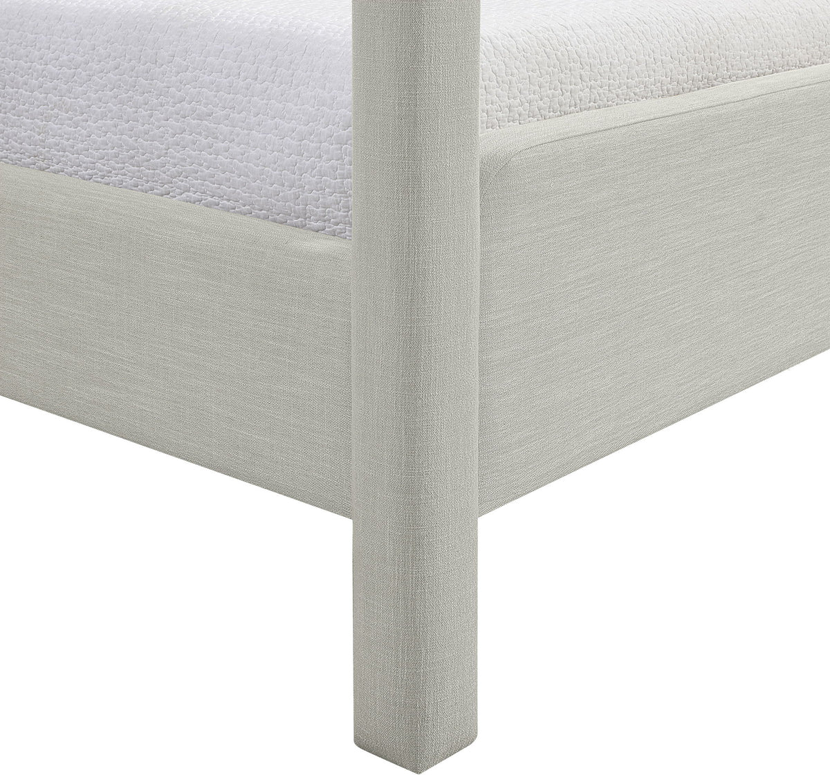 Salina - Linen Textured Fabric Upholstered Bed