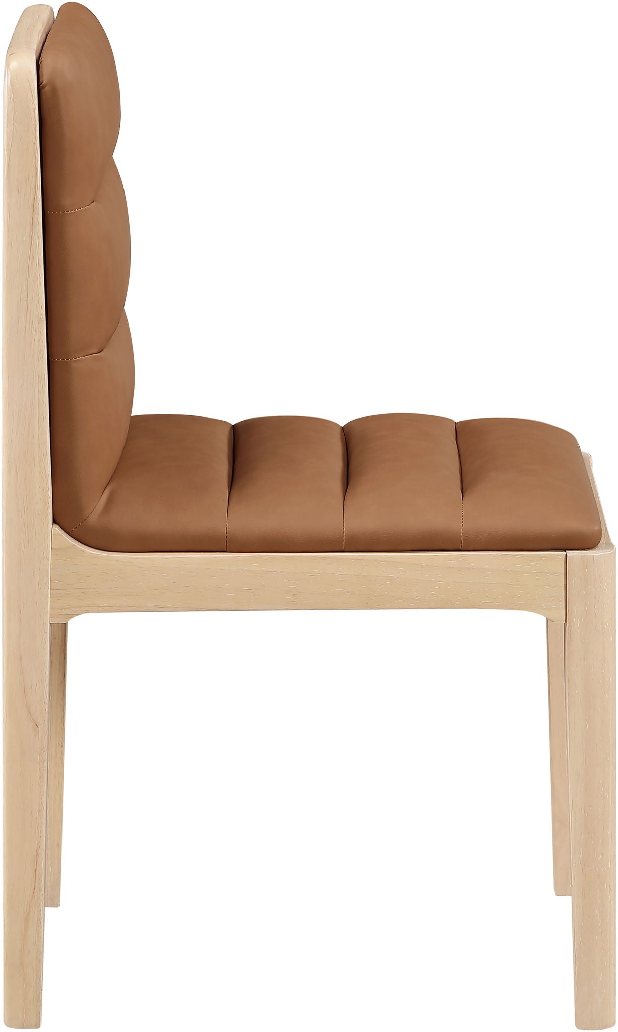 Ellis - Vegan Leather Upholstered Dining Chair (Set of 2) - Natural Base
