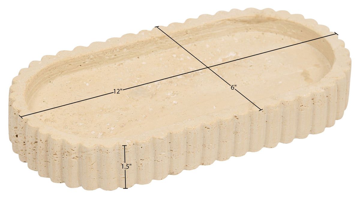 Khloe - Travertine Tray