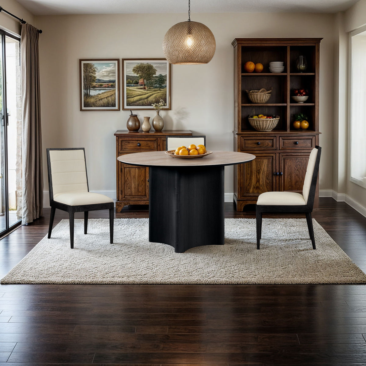 Corvina - Square Oak Veneer Dining Table