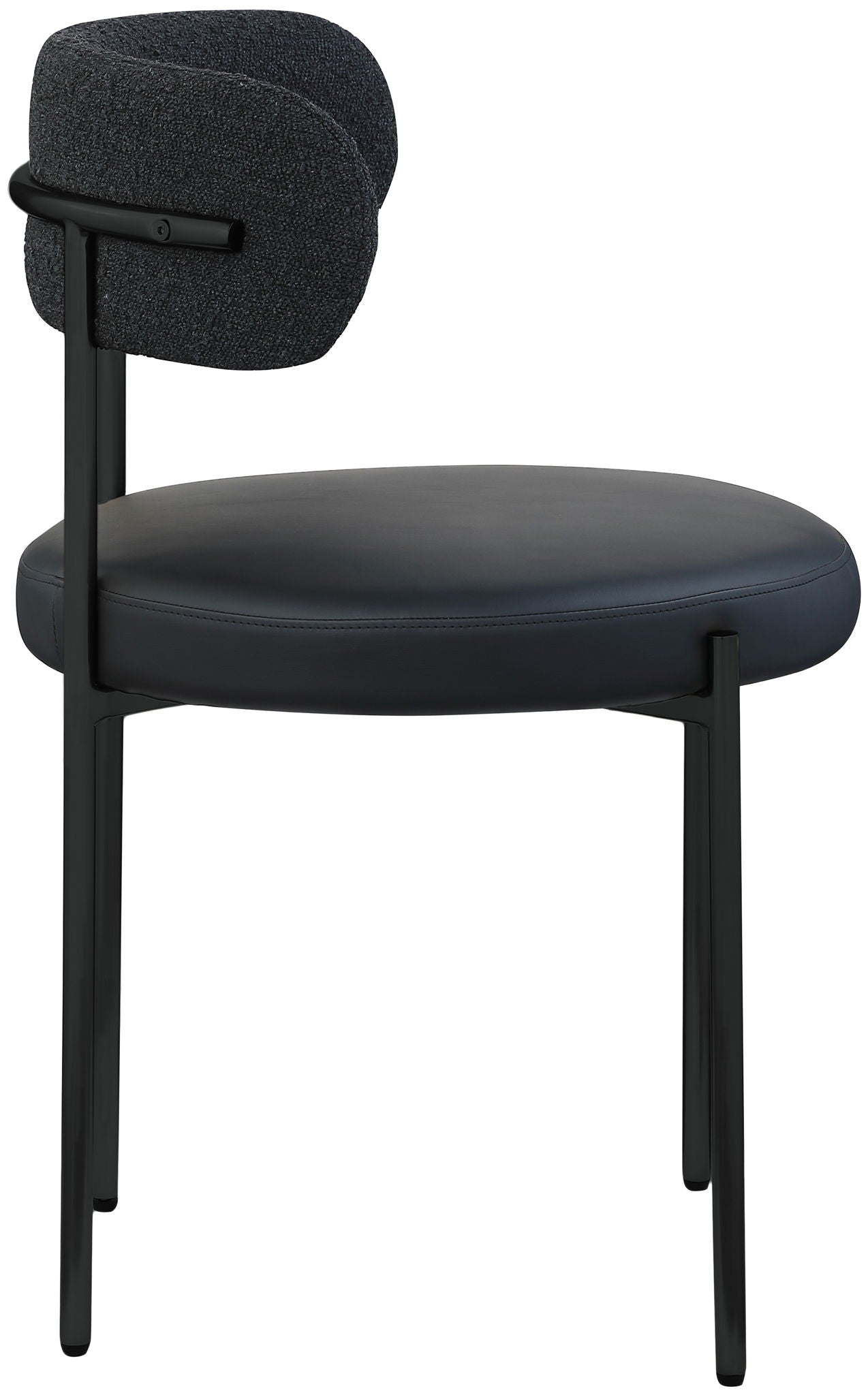 Beacon - Faux Leather Dining Chair With Black Legs (Set of 2)