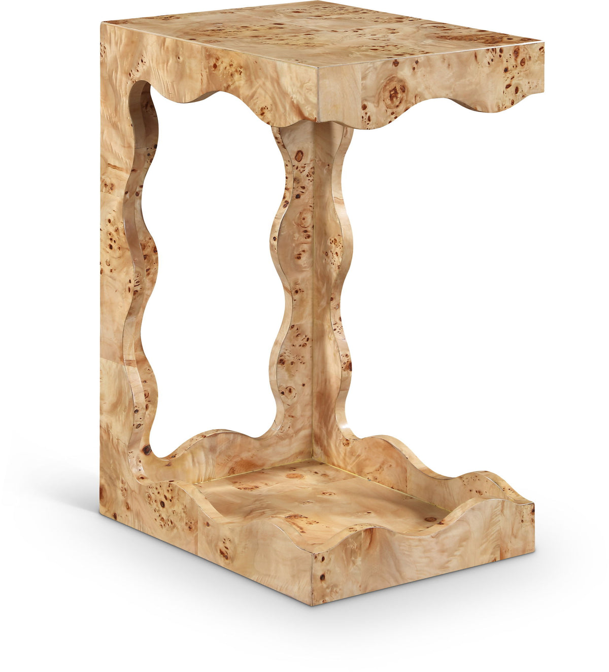 Vassa - Burl Veneer End Table