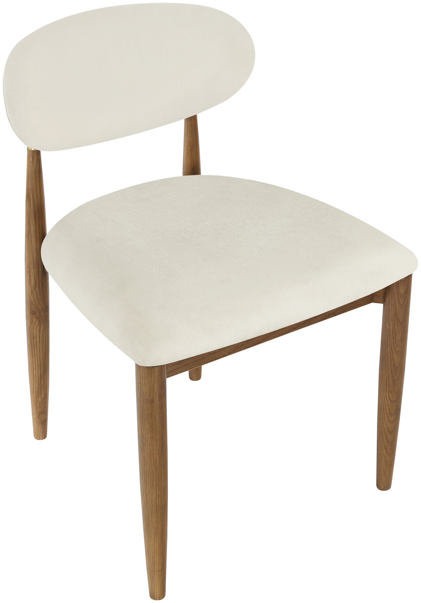 Riccio - Fabric Dining Side Chair (Set of 2) - Walnut Frame