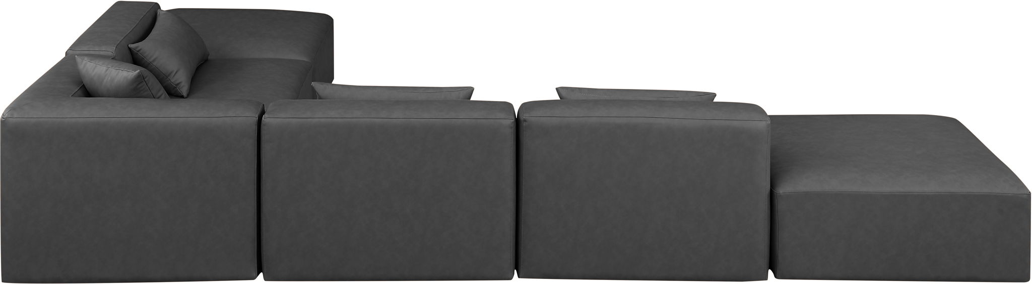 Cube - 6 Piece Modular Corner Armless Sectional
