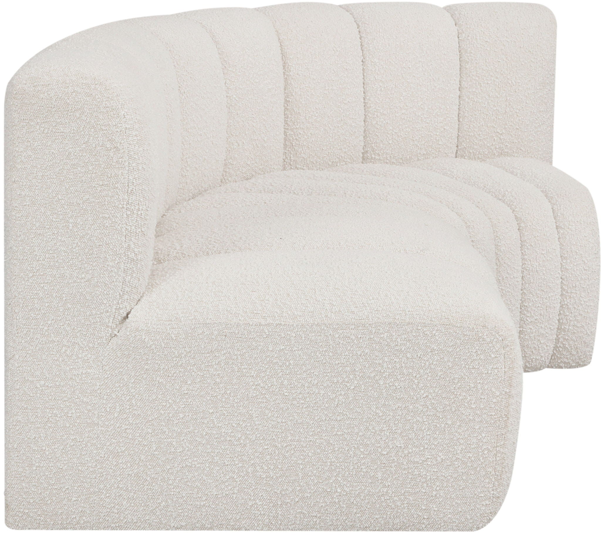 Arc - Boucle Fabric 3 Piece Sofa
