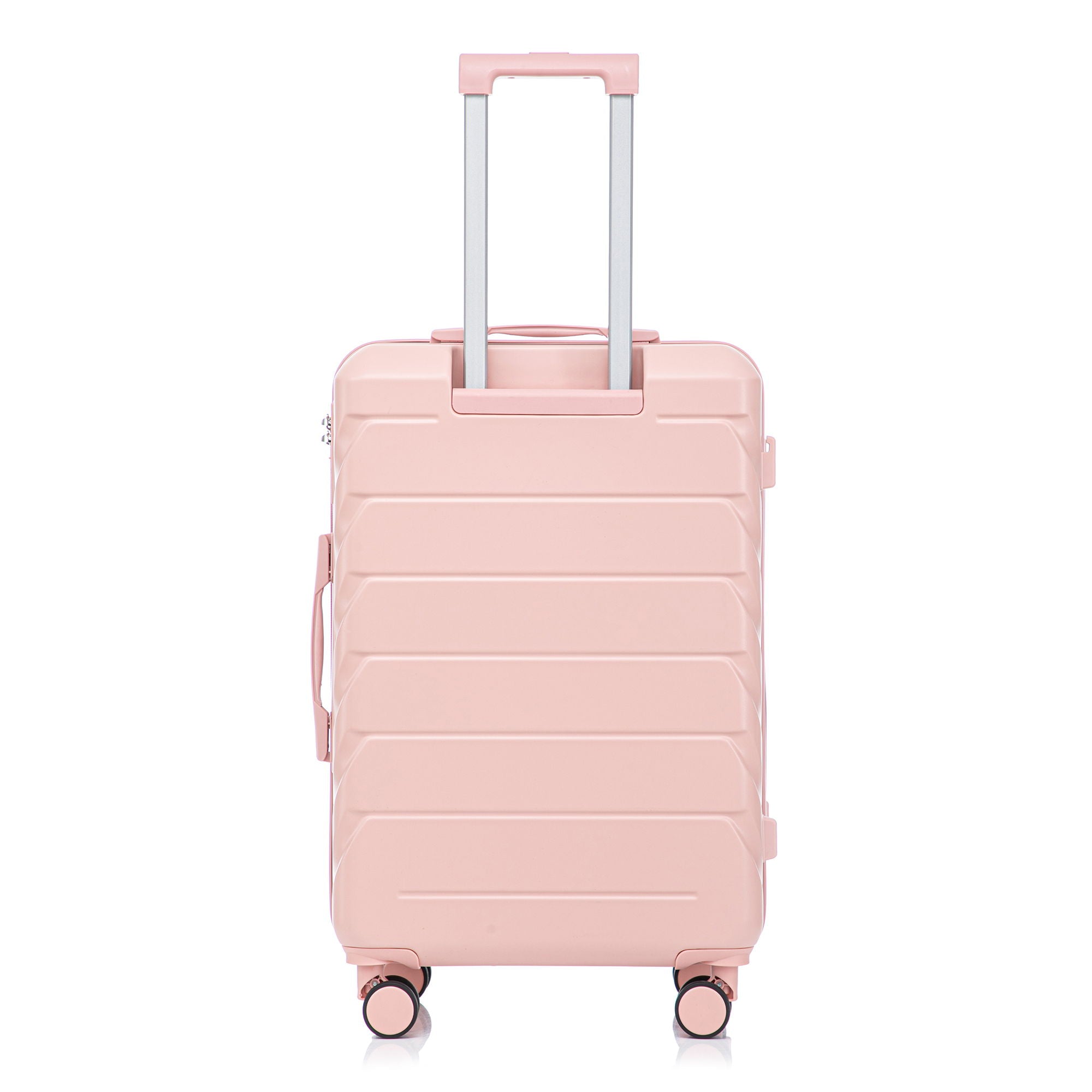 Hard Shell Luggage With Scratch Resistant Surface, 4 Wheels, Combination Lock & Side Hooks