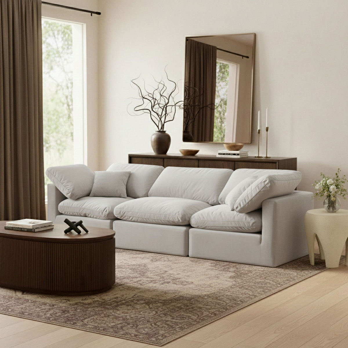 Indulge - Velvet 3 Seat Modular Sofa