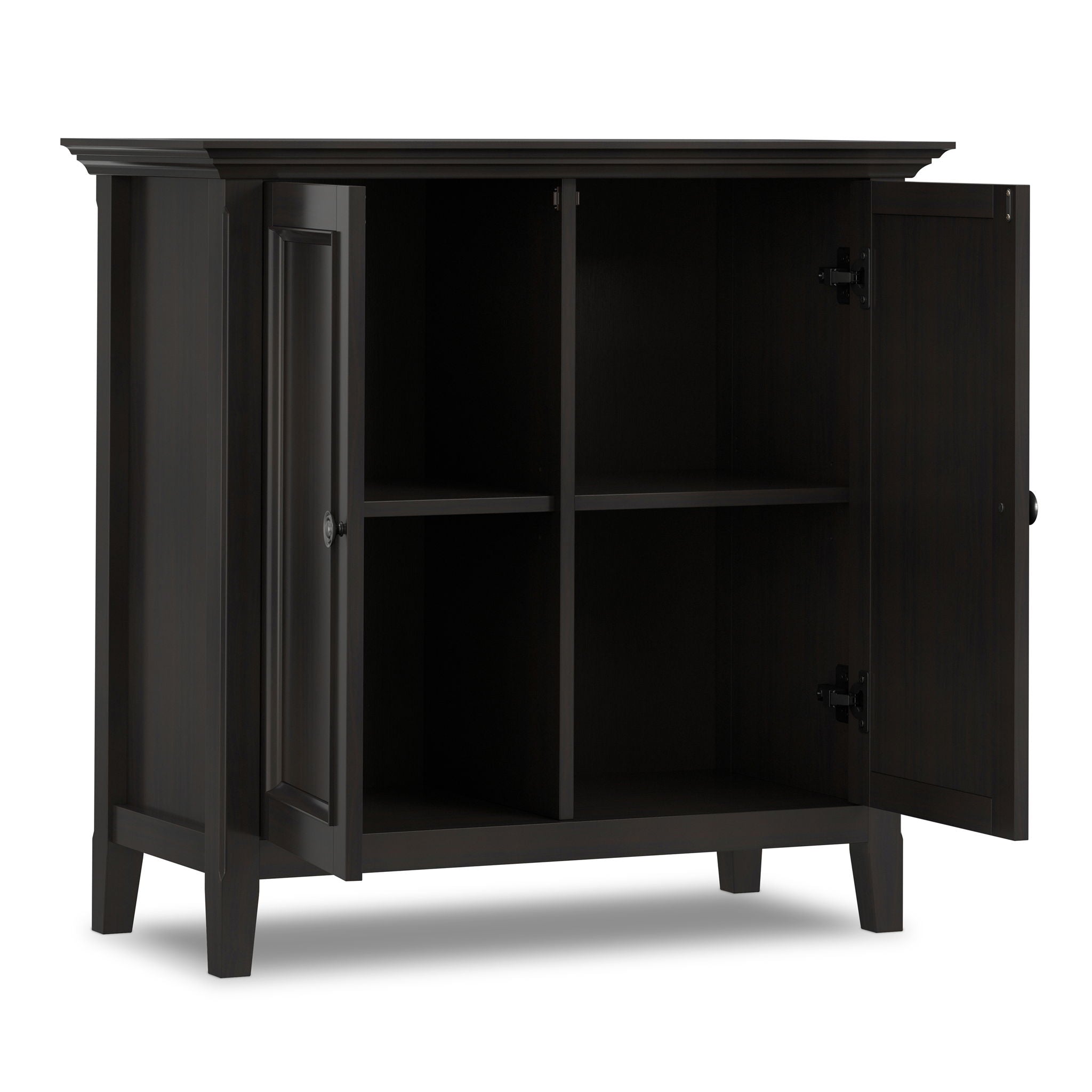 Amherst - 2 Door Storage Cabinet & Adjustable Shelving - Brown