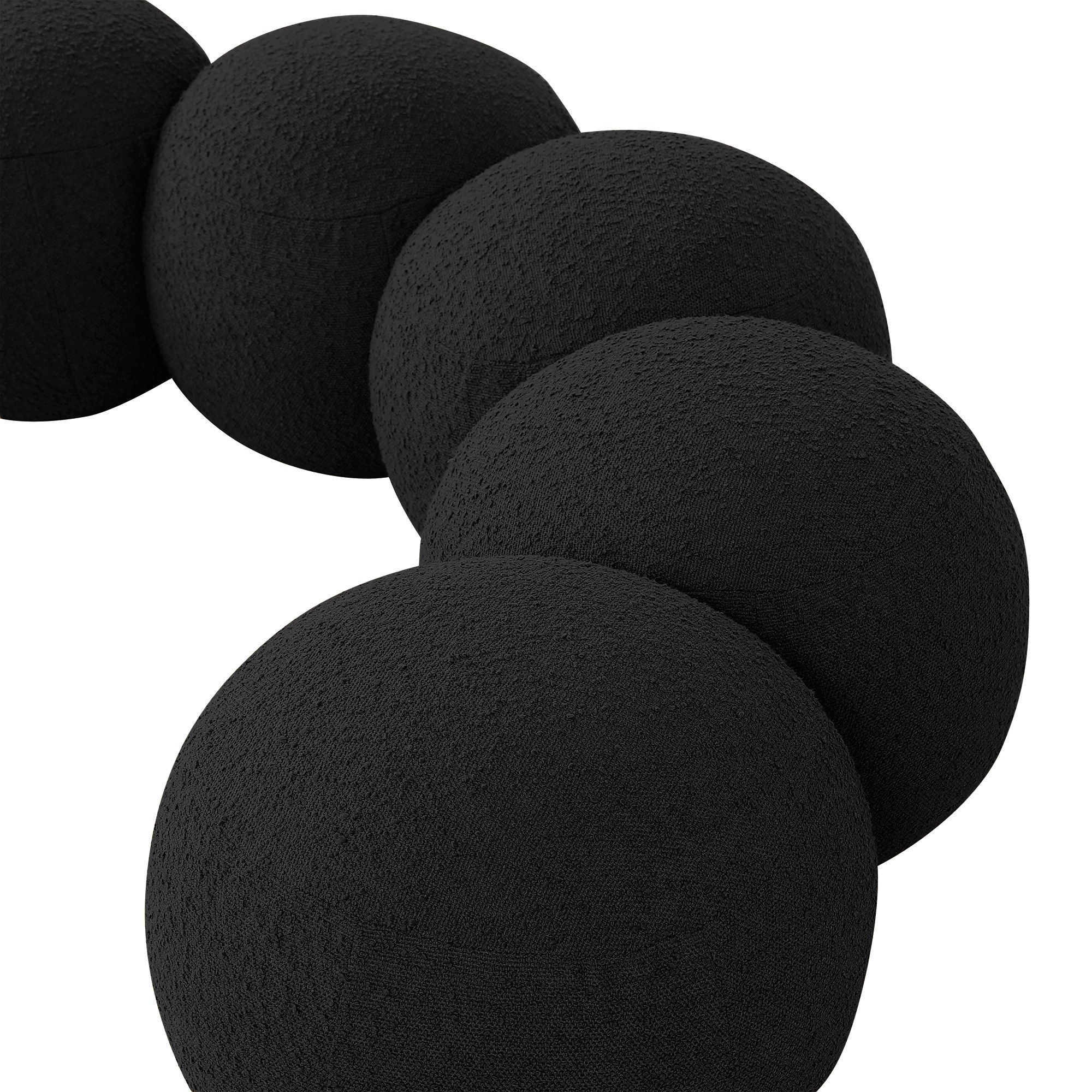 Apollo - Boucle Fabric Bench