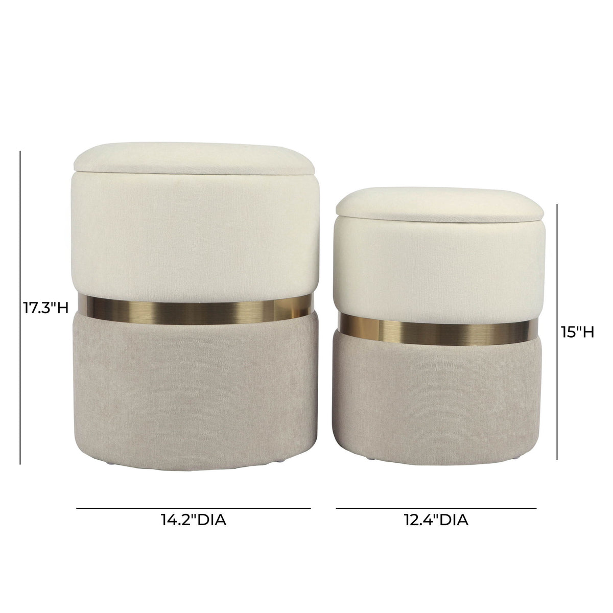 Gigi - Storage Ottoman (Set of 2)