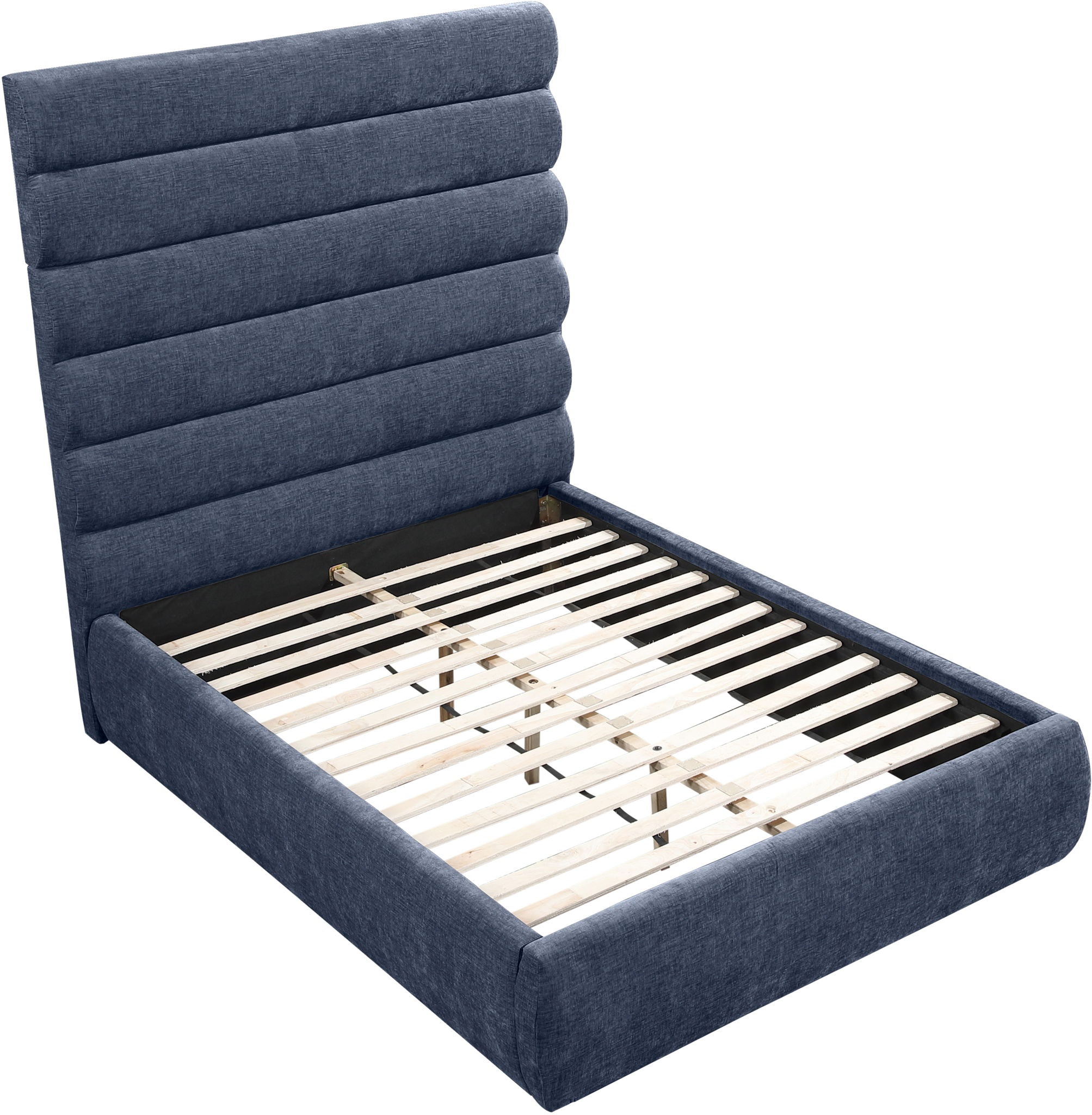 Adam - Chenille Fabric Bed With 70.5" Headboard