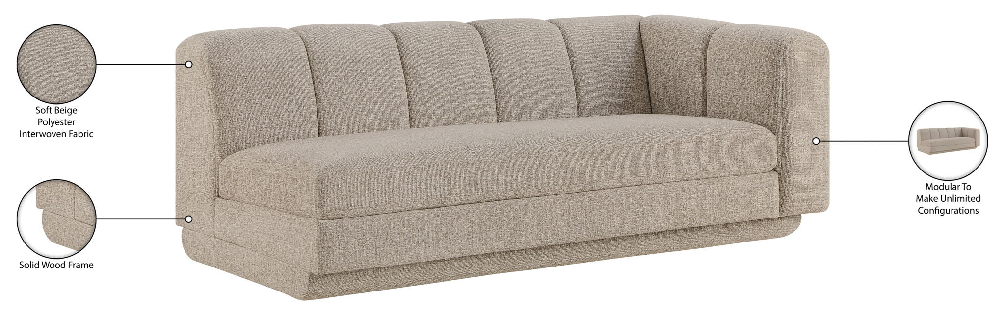 Modari - Fabric Upholstered Sofa