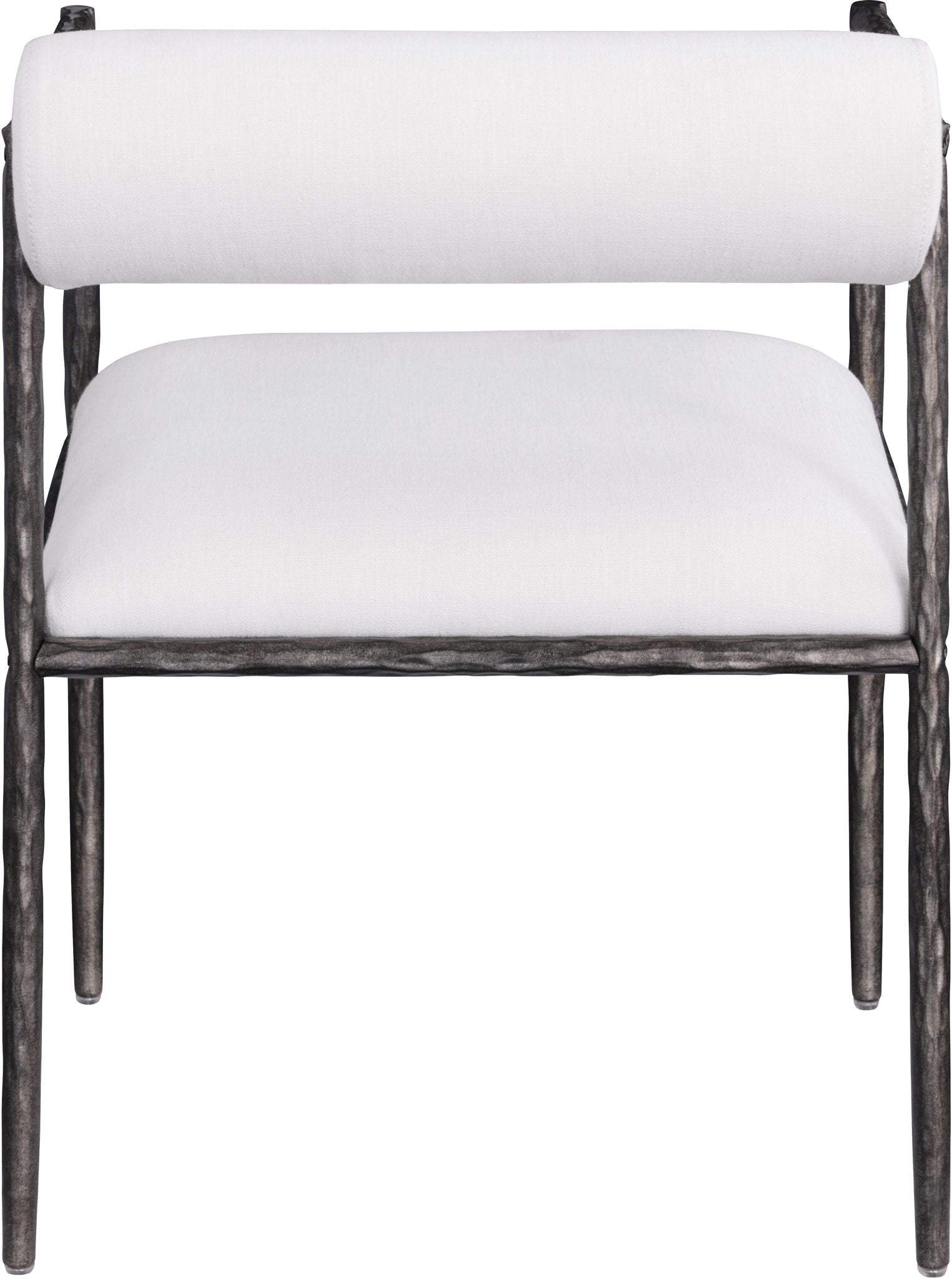 Axis - Linen Textured Cream Fabric Upholstered Dining Chair (Set of 2)