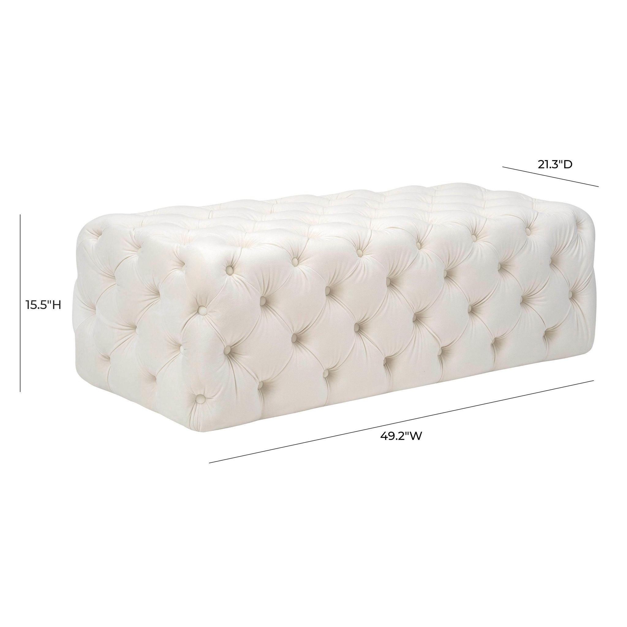 Kaylee - Velvet Ottoman