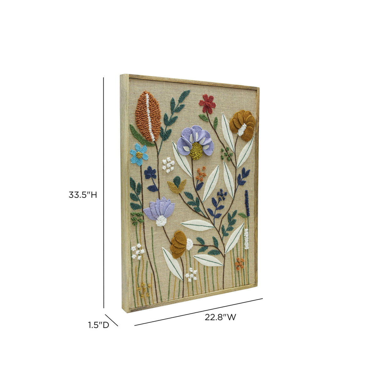 Muro - "Sprout" Embroidered Wall Art