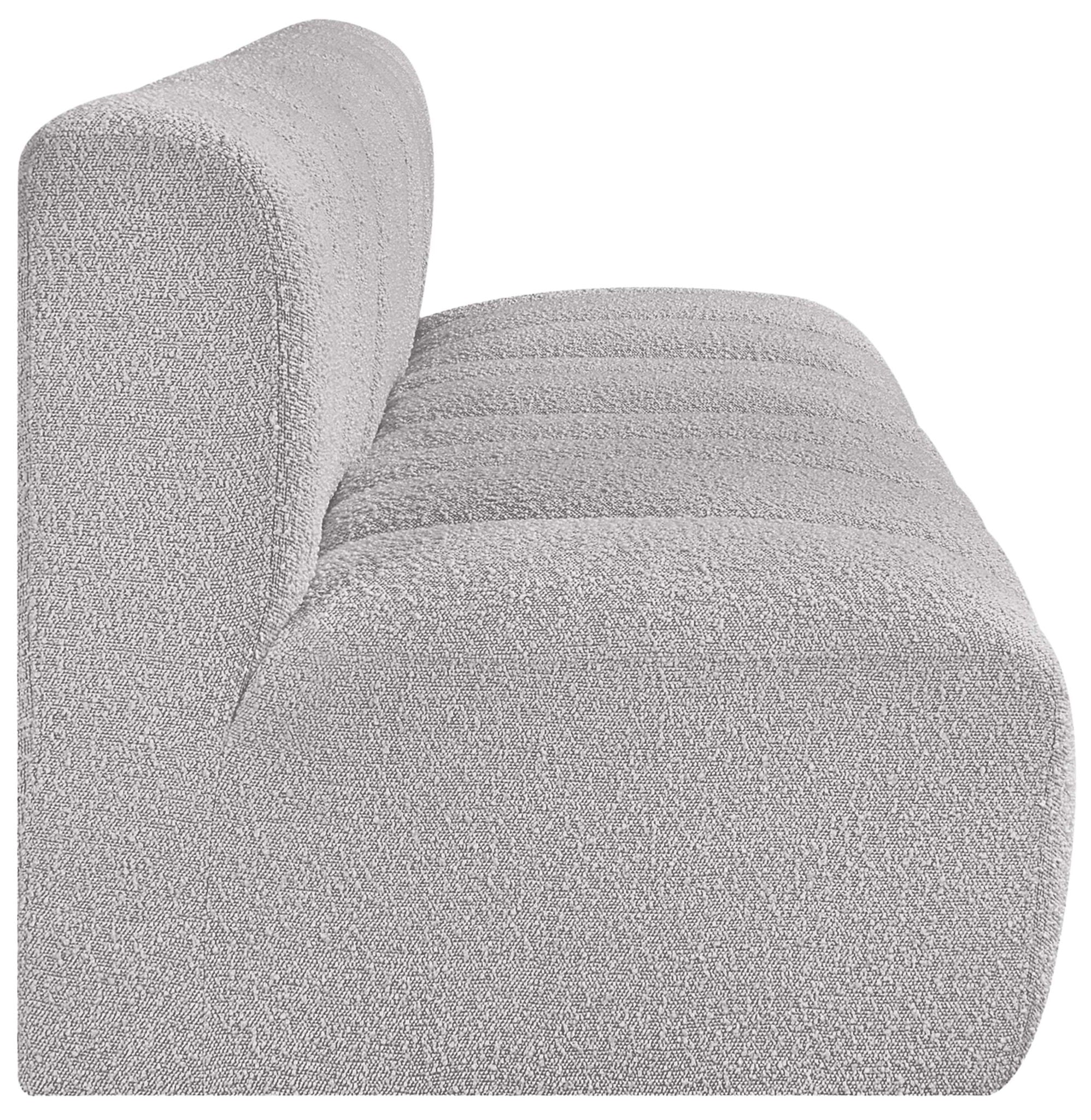 Arc - Boucle Fabric 3 Seats Modular Sofa