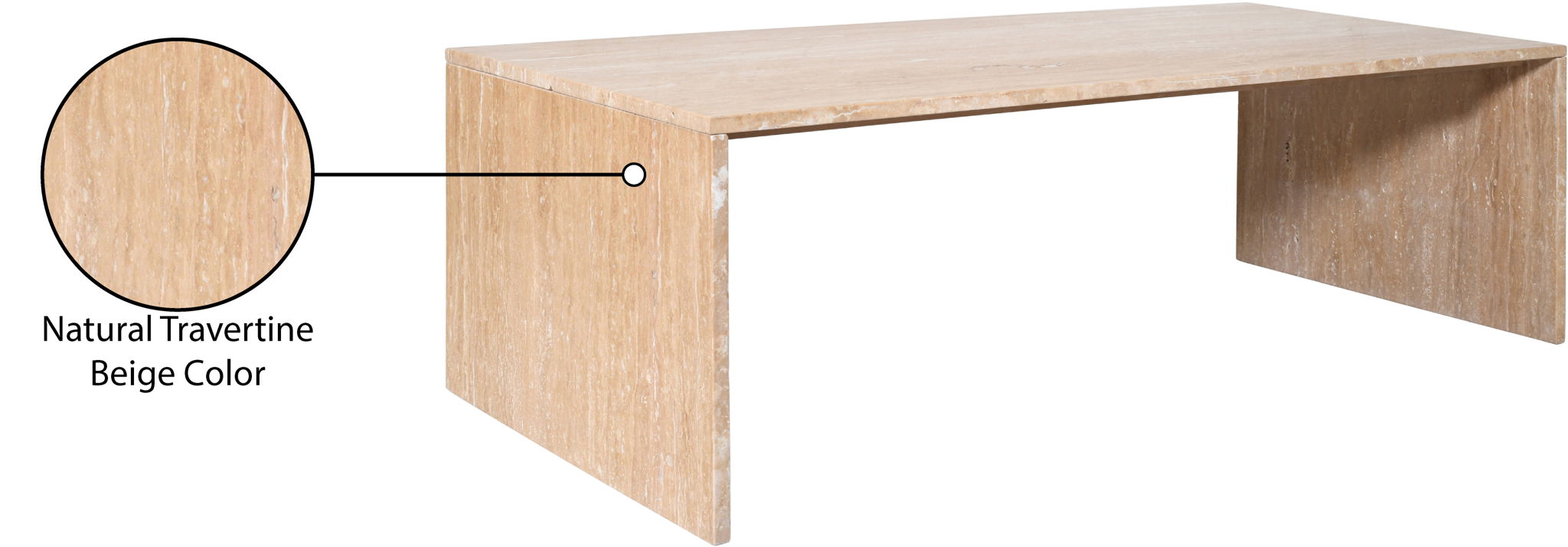 Vernazza - Travertine Table