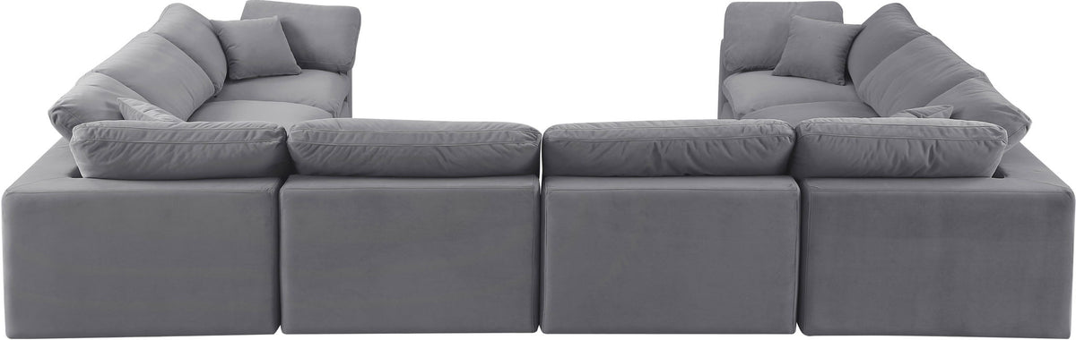 Comfy - 8 Piece Velvet Modular Sectional