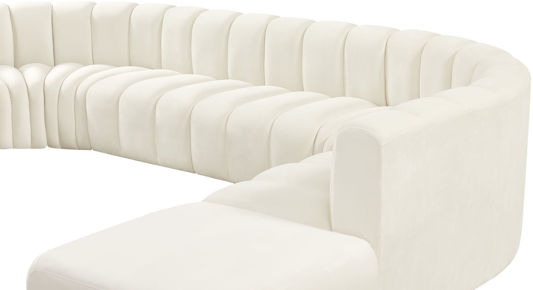 Arc - Velvet 6 Piece Corner Modular Sofa
