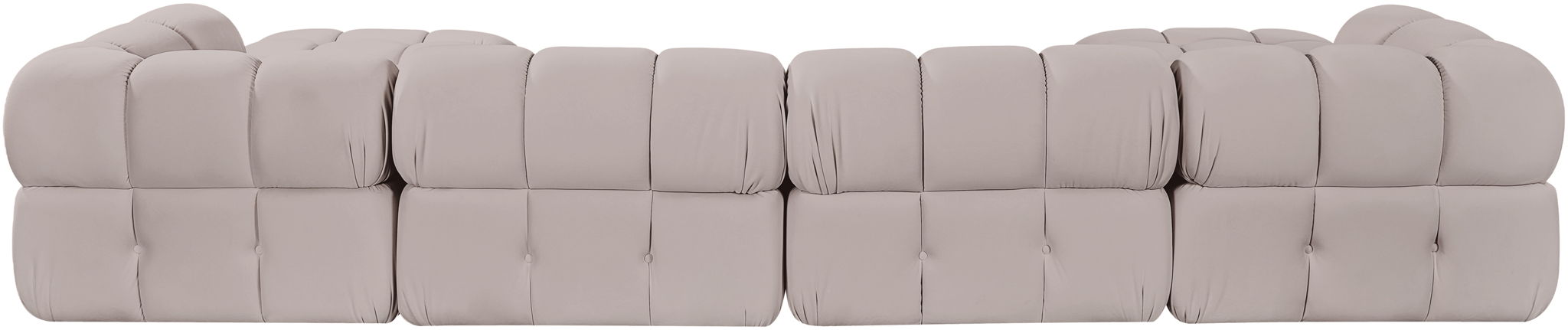 Orin - Velvet 6 Piece Modular Double Chaise Sectional