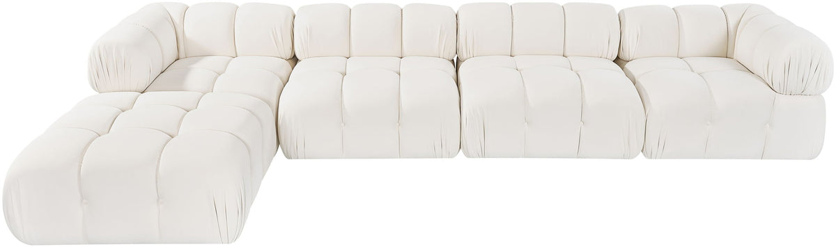 Orin - Fabric Velvet 5 Piece Modular Sectional