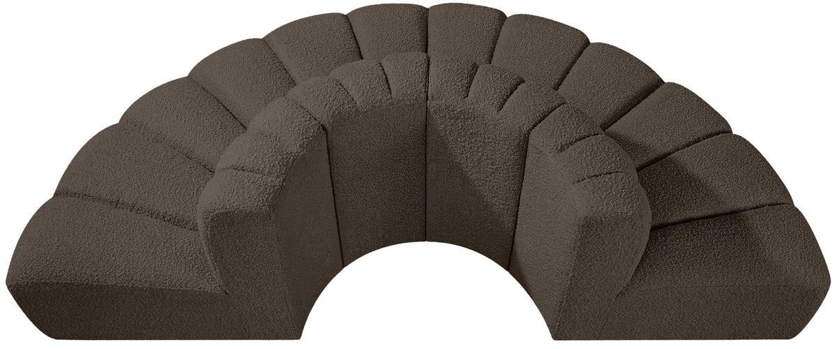 Arc - Boucle Fabric 4 Piece Modular Sofa