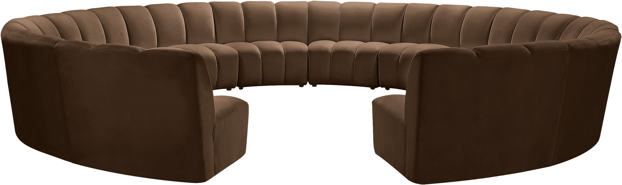 Infinity - 12 Piece Velvet Modular Sectional