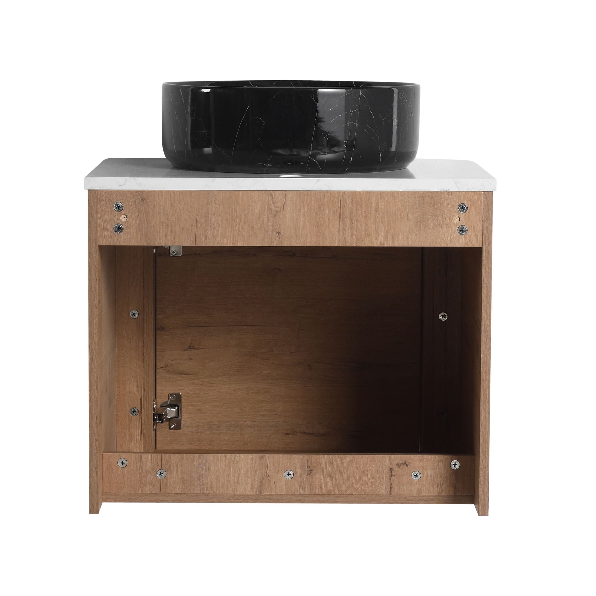 Wall Mounted Bathroom Vanity With Art Sink & 1 Soft Close Door