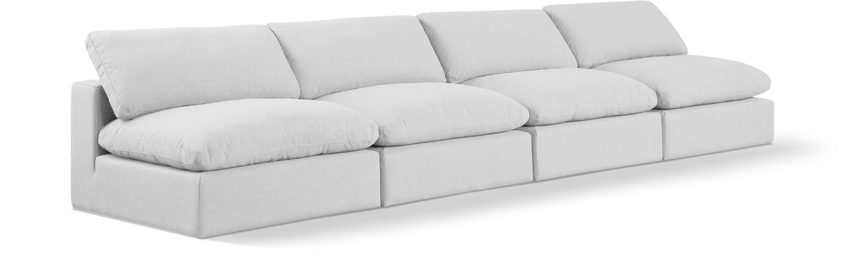 Comfy - Linen Modular Armless Sofa 4 Seats