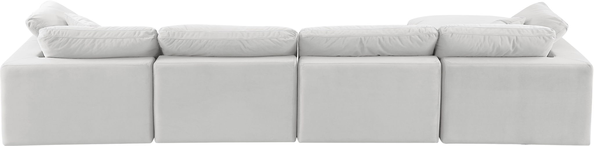 Comfy - 5 Piece Velvet Modular Sectional With Chaise