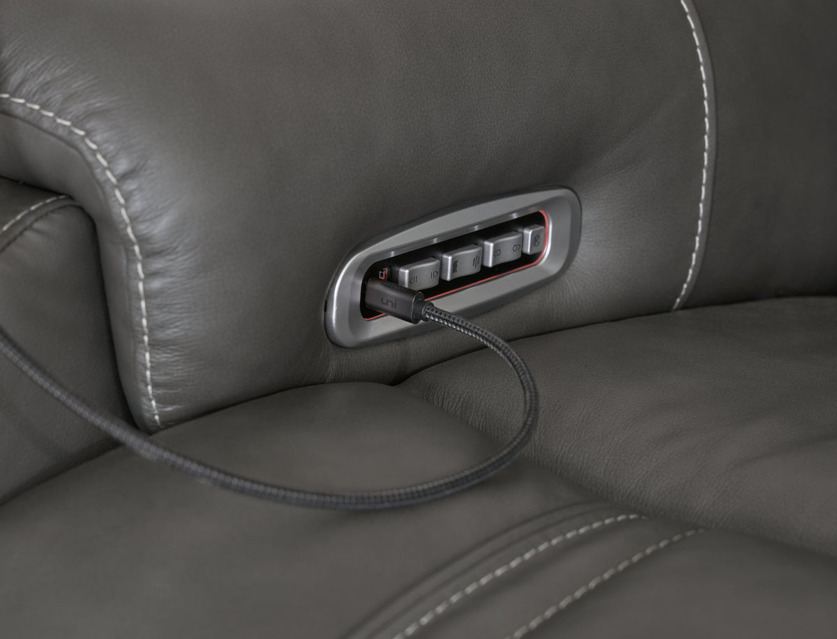 5Z - Pittson Anchor 3-Piece Power Sectional Reclining Sofa