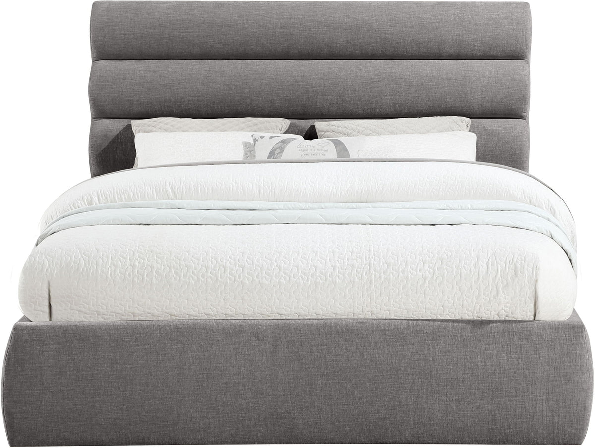 Adam - Chenille Fabric Bed With 52" Headboard