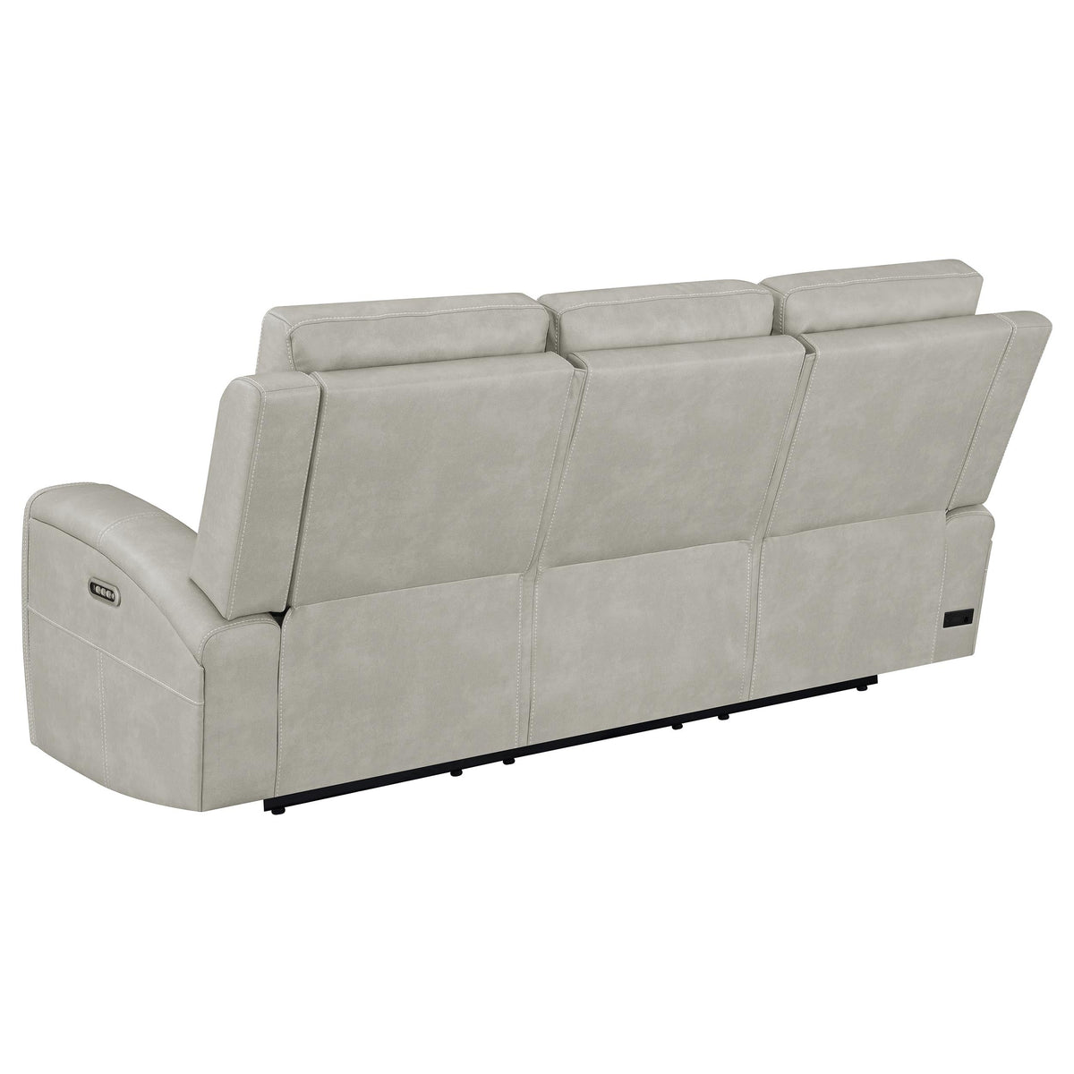 Brickston Triple Power Reclining Sofa Mushroom