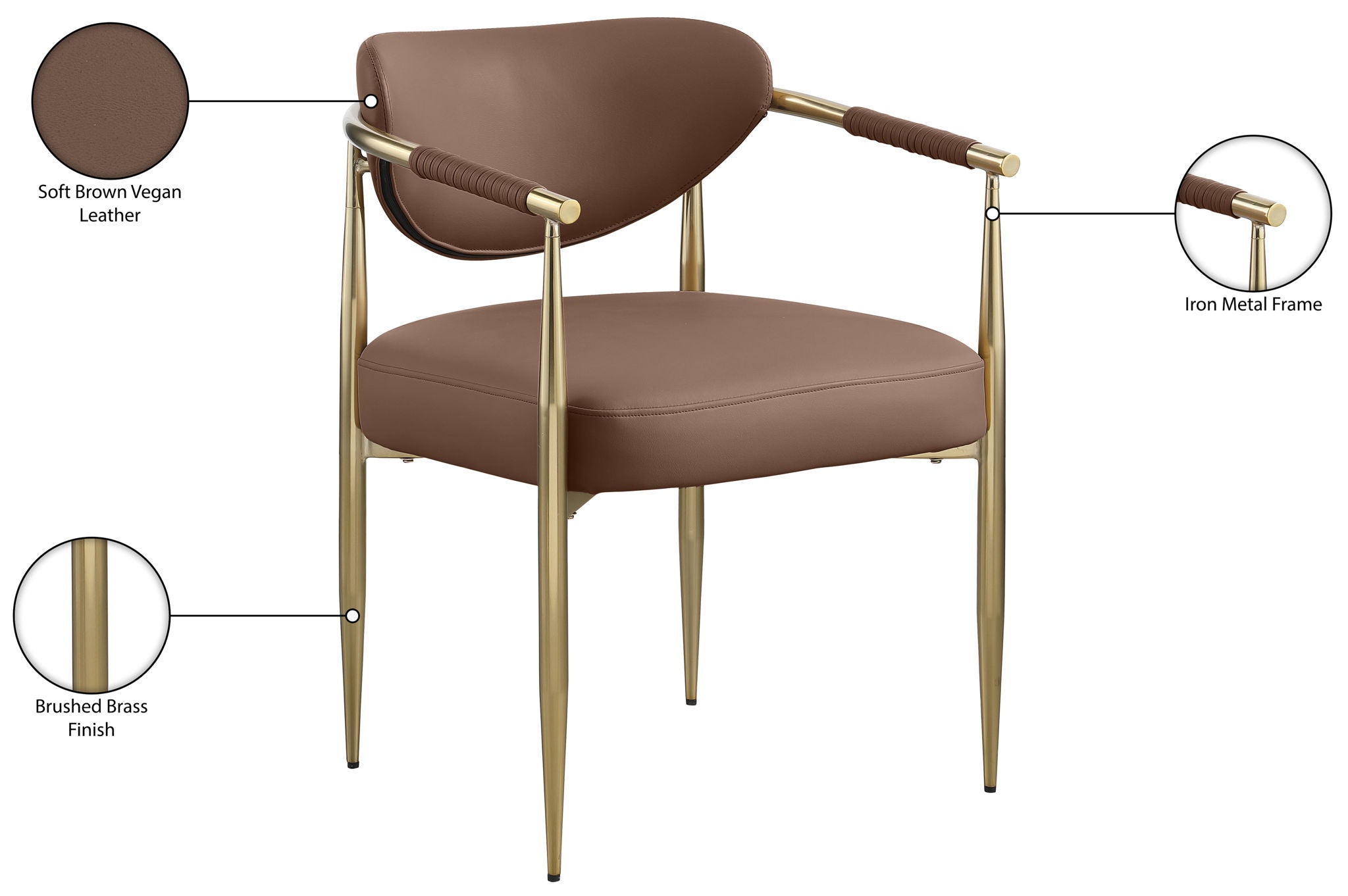 Virella - Faux Leather Upholstered Dining Chair (Set of 2)