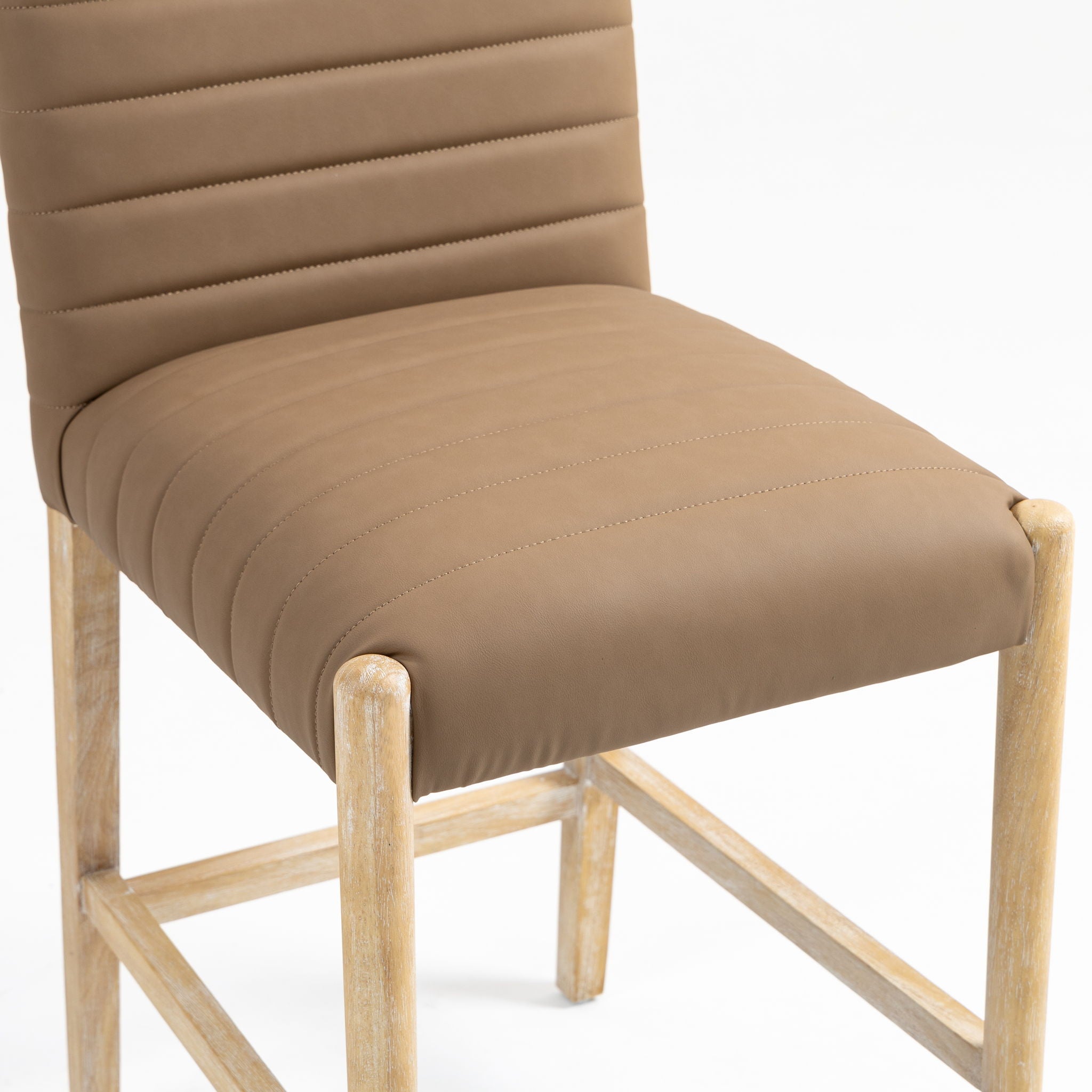 Aimee - Counter Stool - Light Brown Legs