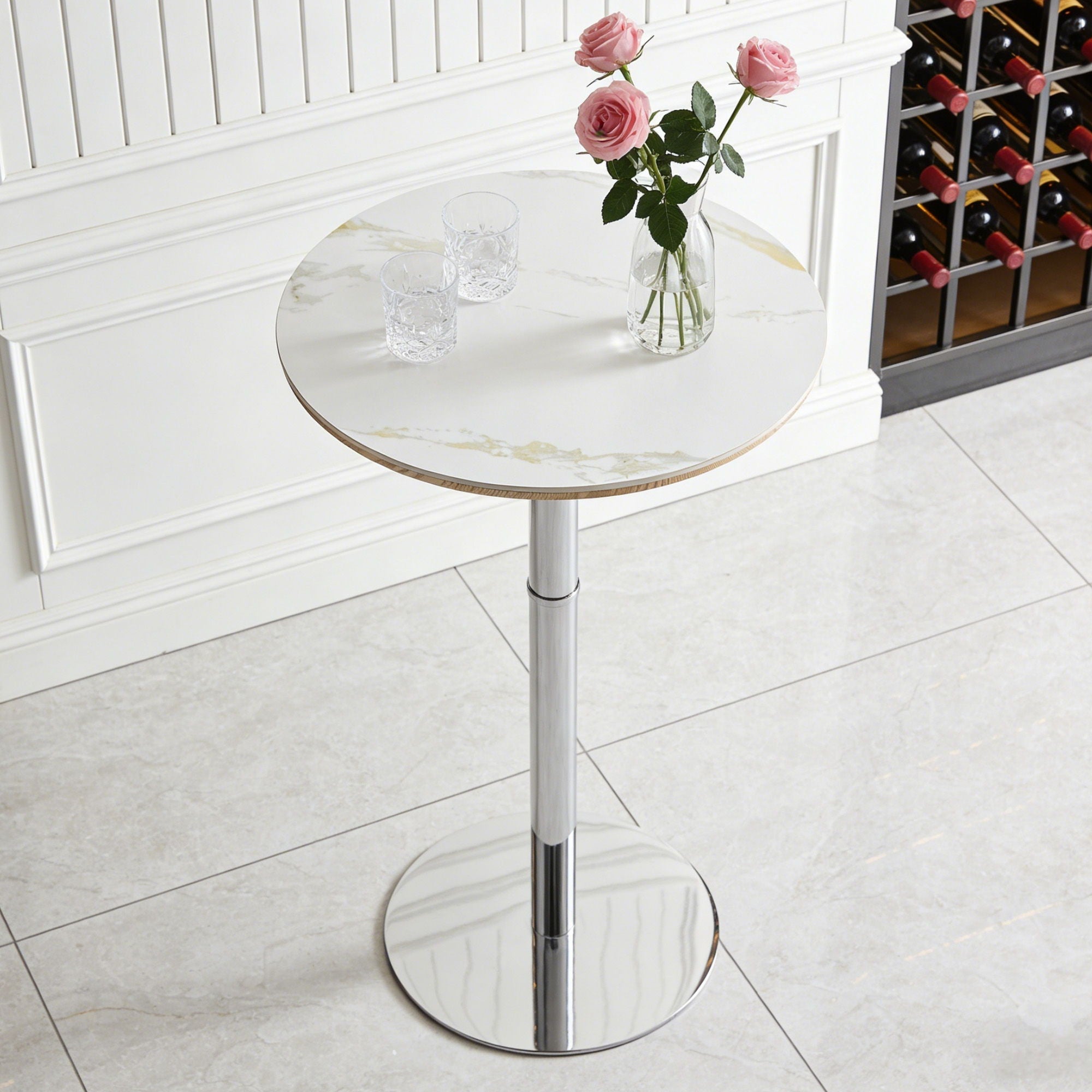 Contemporary Circular Bar Table